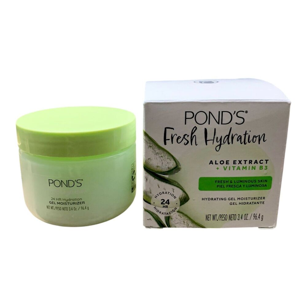 NEW Pond’s Fresh Hydration Gel Moisturizer - Aloe Extract + Vitamin B3 - 3.4oz
